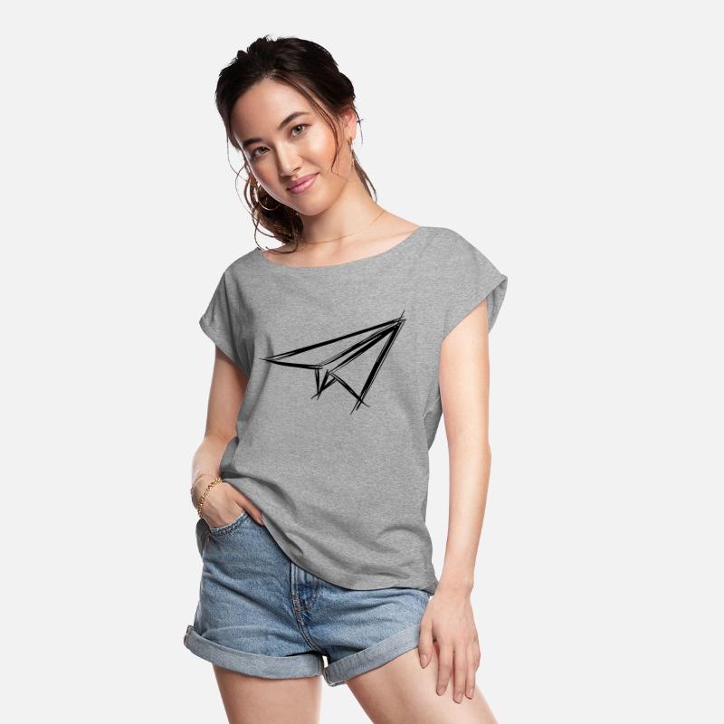 Paper plane, hand drawn