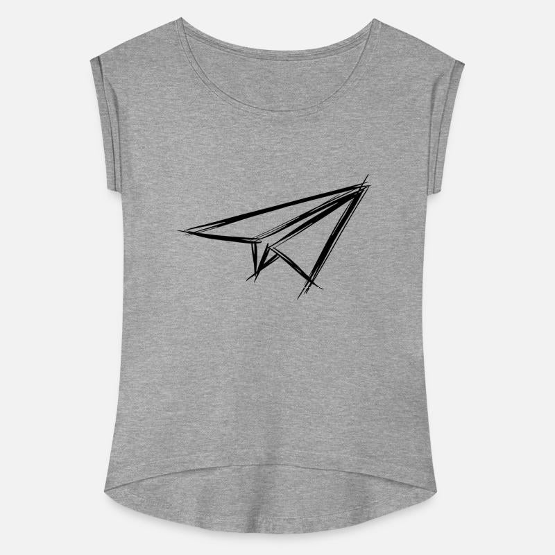 Paper plane, hand drawn