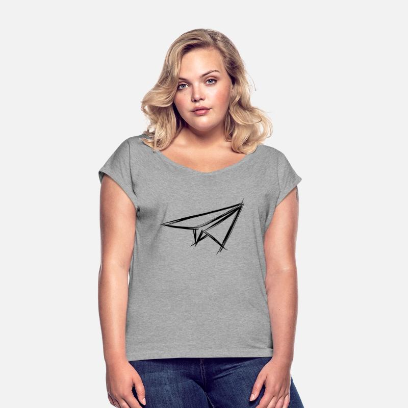 Paper plane, hand drawn
