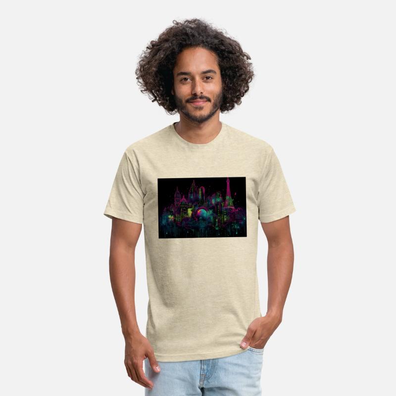Paris Neon Dreams A Trippy Neon Cityscape