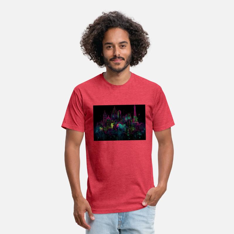 Paris Neon Dreams A Trippy Neon Cityscape