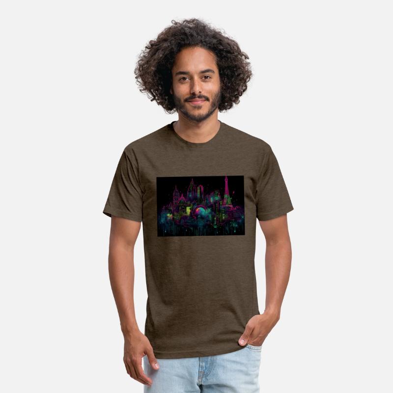 Paris Neon Dreams A Trippy Neon Cityscape