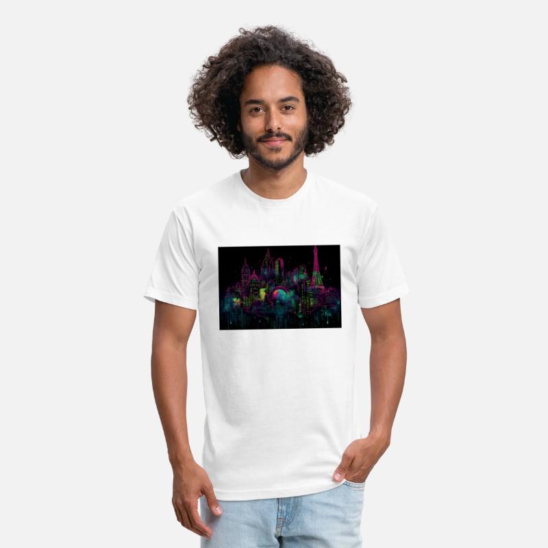 Paris Neon Dreams A Trippy Neon Cityscape