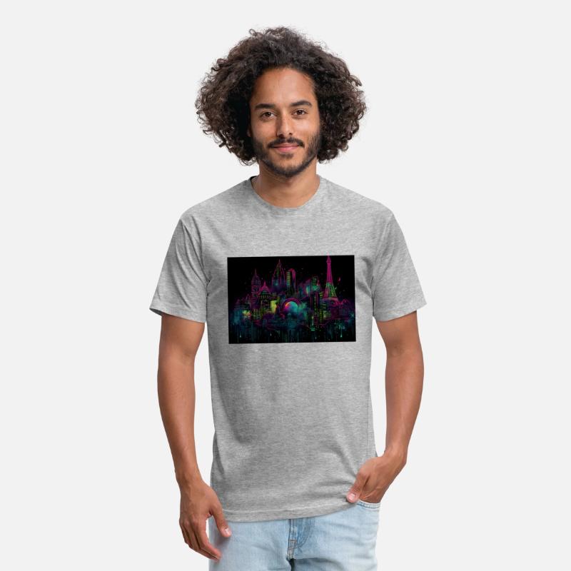 Paris Neon Dreams A Trippy Neon Cityscape