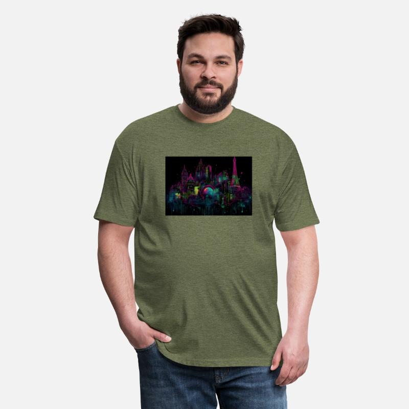 Paris Neon Dreams A Trippy Neon Cityscape