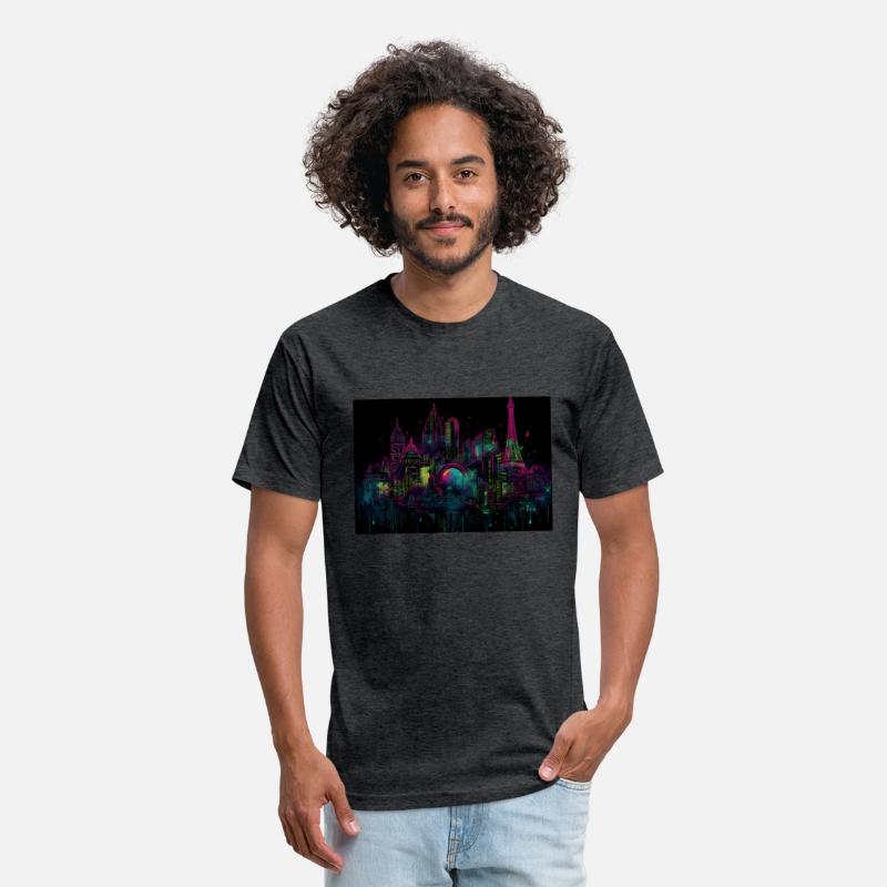 Paris Neon Dreams A Trippy Neon Cityscape