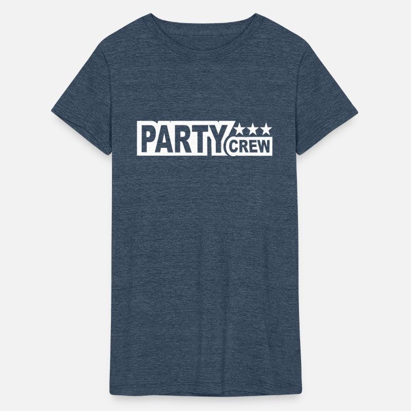 Party Crew Team Fun Friends Group Member Text Logo