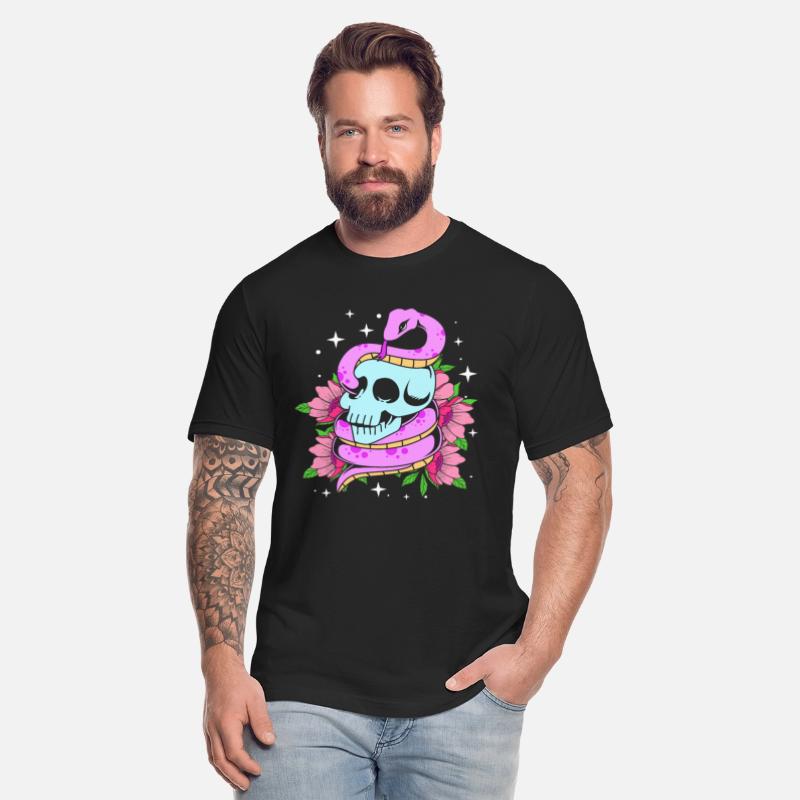 Pastel Gothic Halloween Skull And Snake