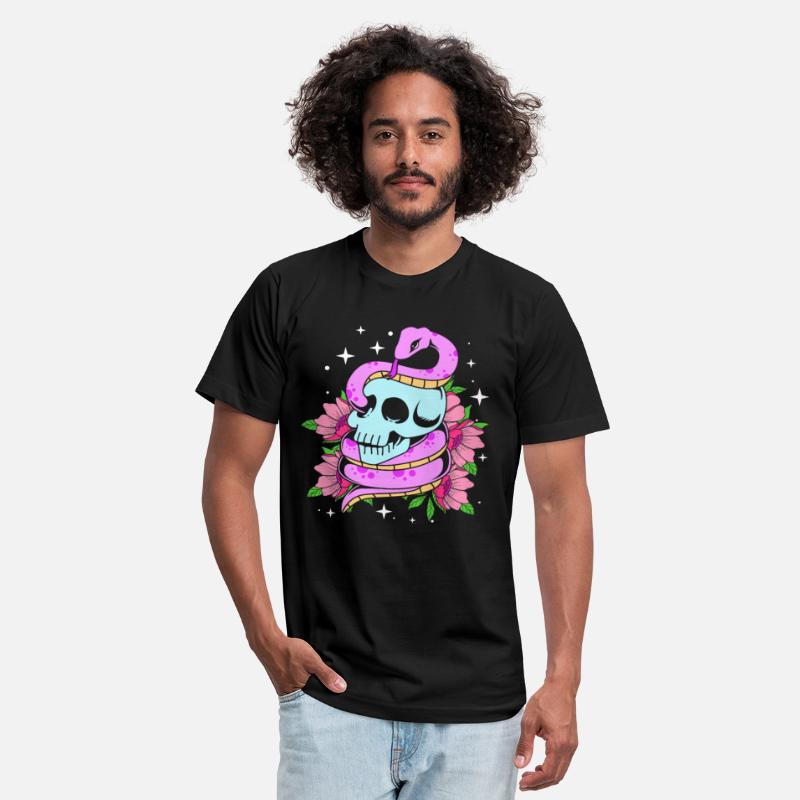 Pastel Gothic Halloween Skull And Snake