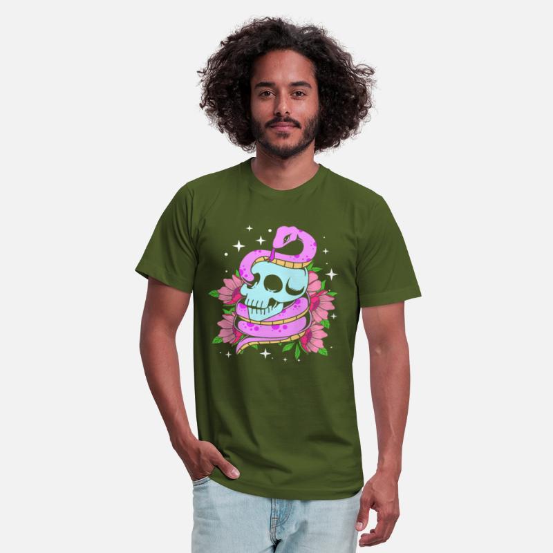Pastel Gothic Halloween Skull And Snake