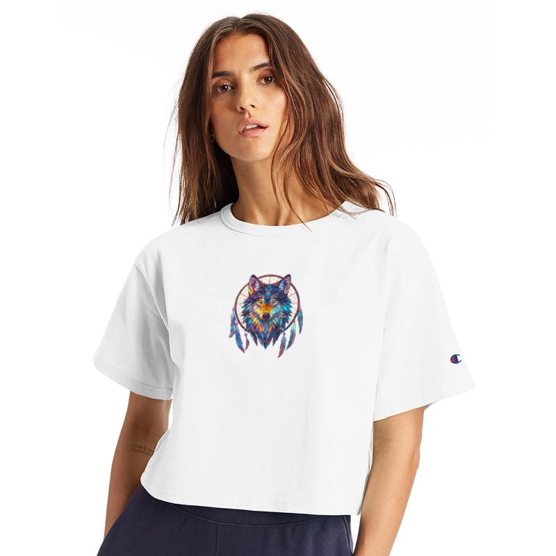 Pastel Wolf Dream Catcher