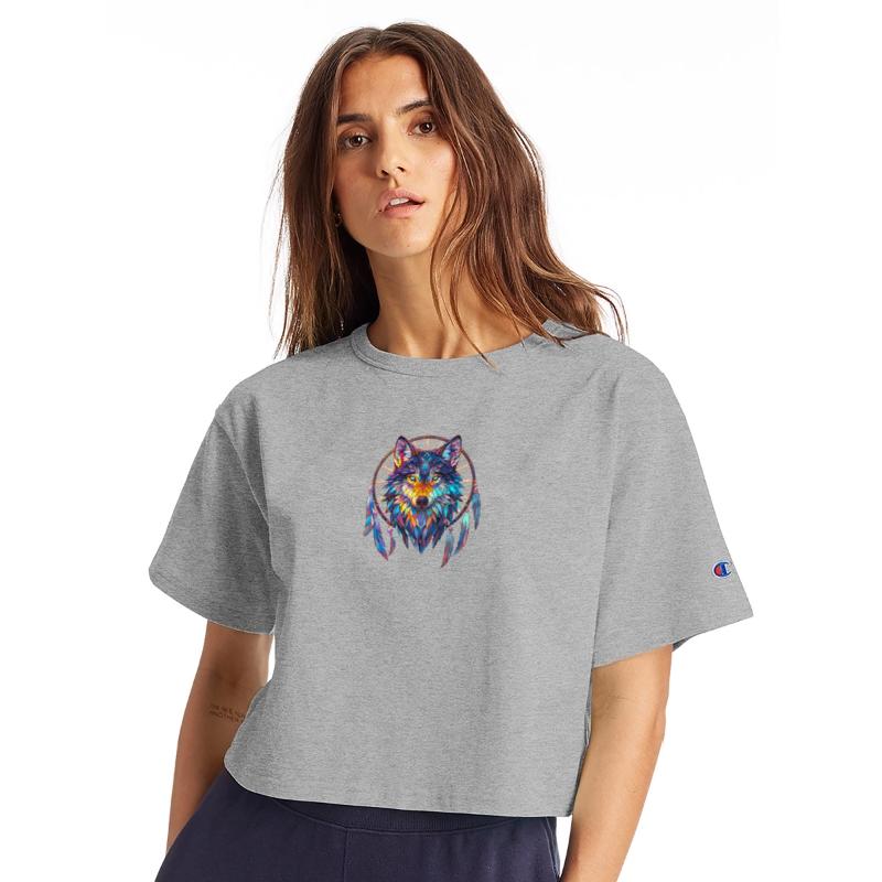 Pastel Wolf Dream Catcher