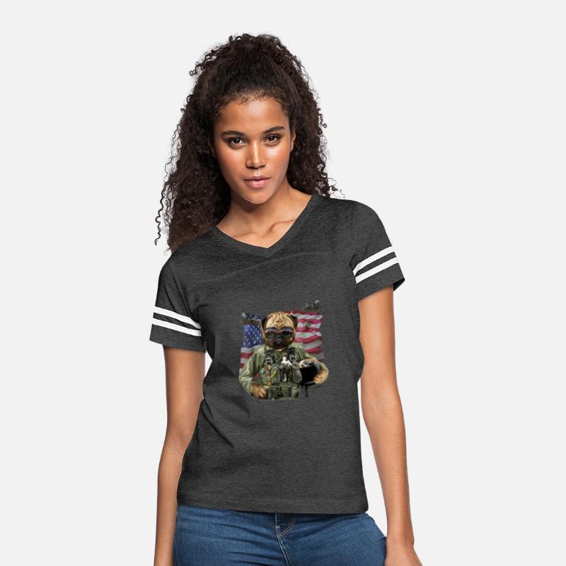 Patriot Pug in USA Fighter Pilot Suit America Dog