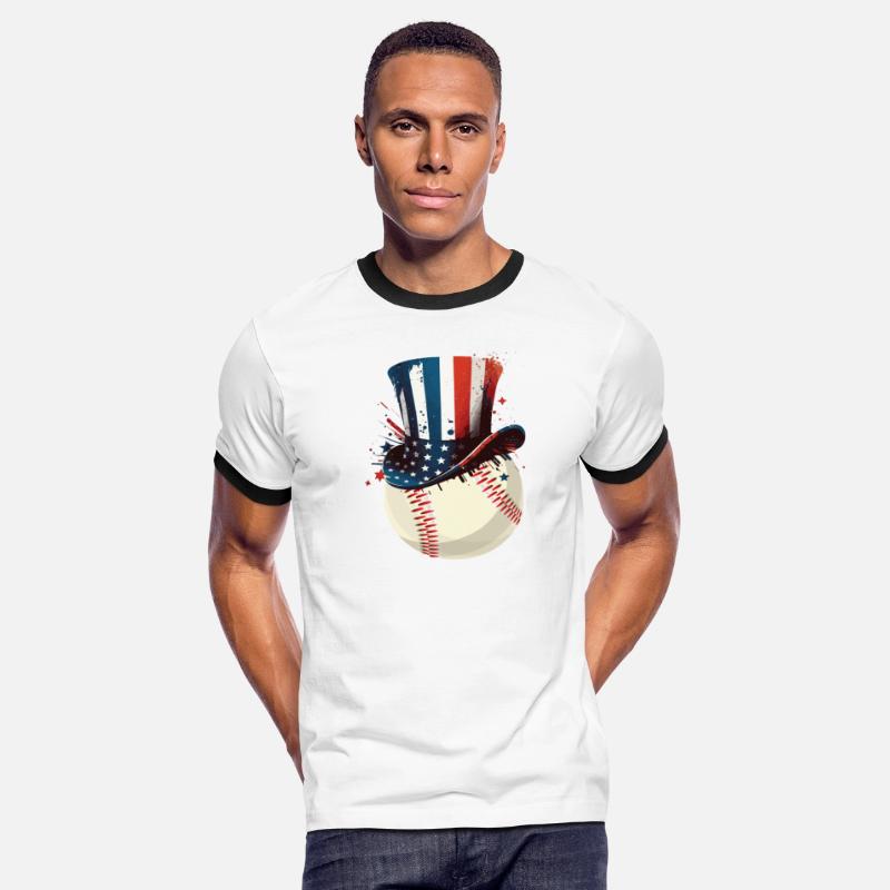 Patriotic America USA Flag 4th Of July Baseball