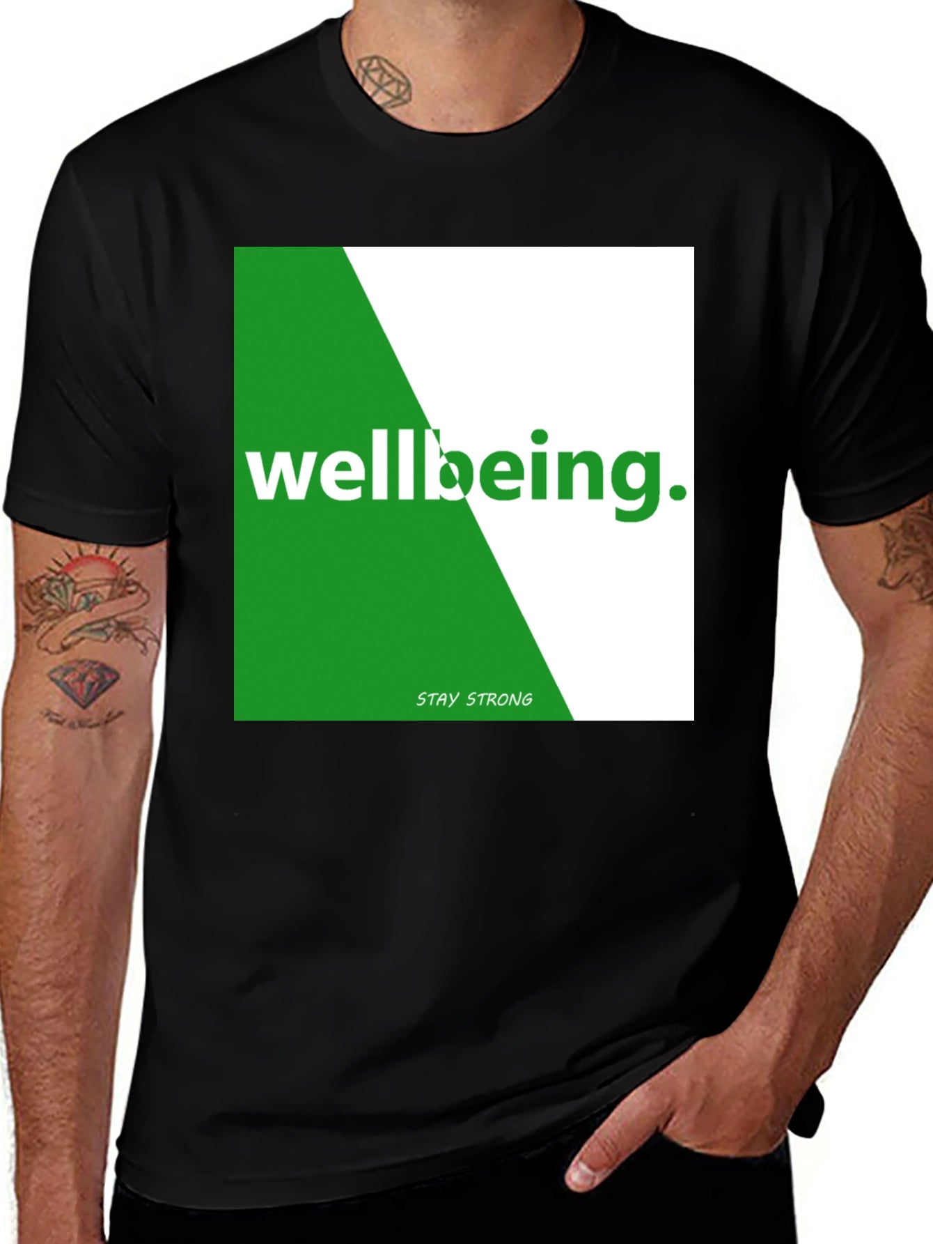 Wellbeing Graphic Print Crew Neck T-Shirt