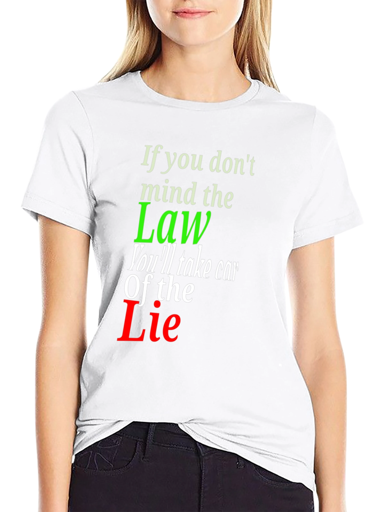 Mind the Law Graphic Tee - Statement T-Shirt