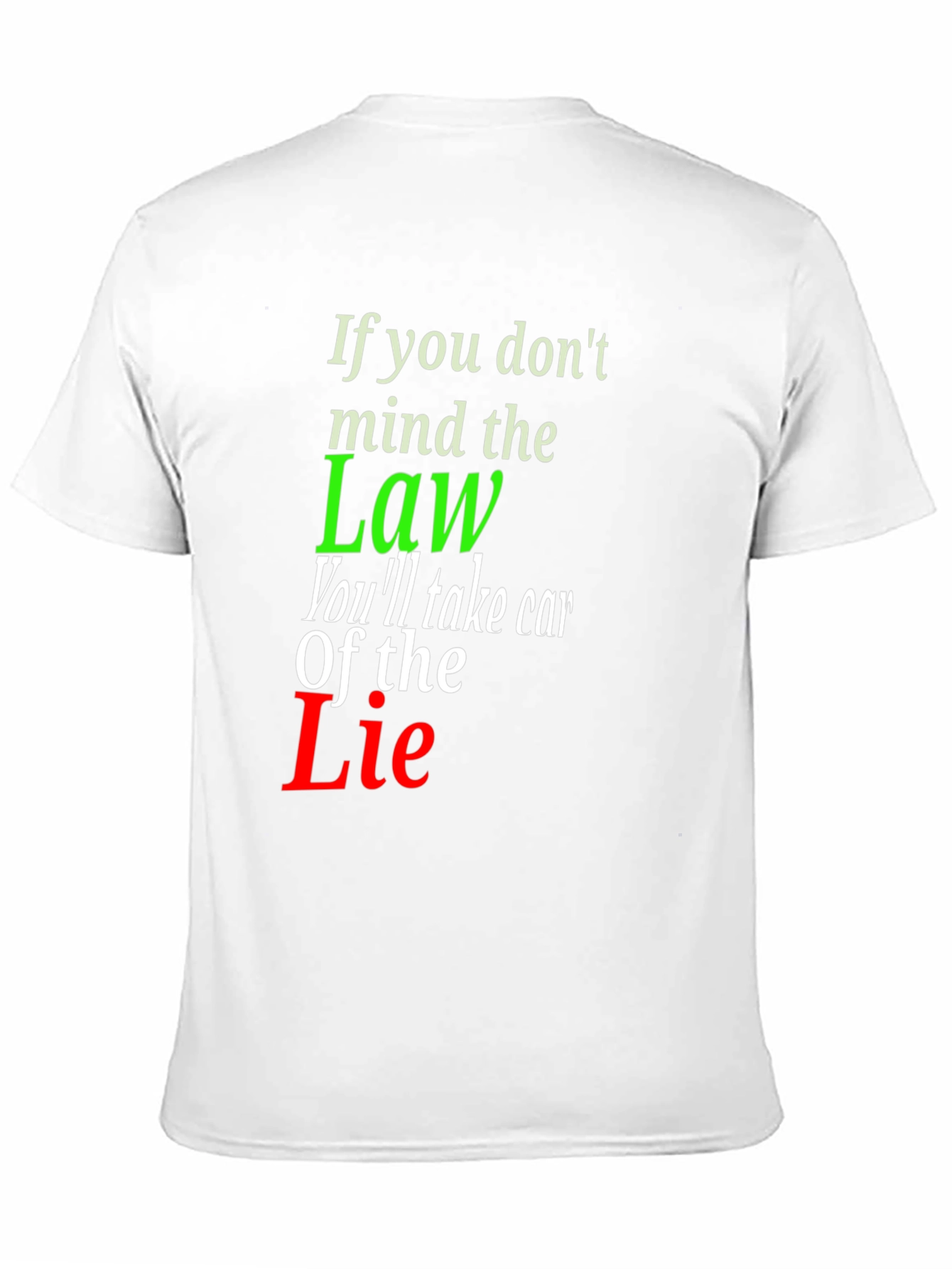 Mind the Law Graphic Tee - Statement T-Shirt