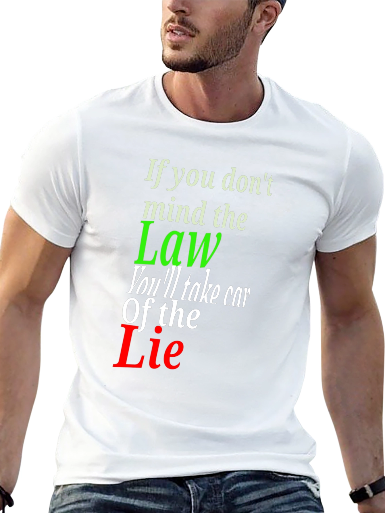 Mind the Law Graphic Tee - Statement T-Shirt