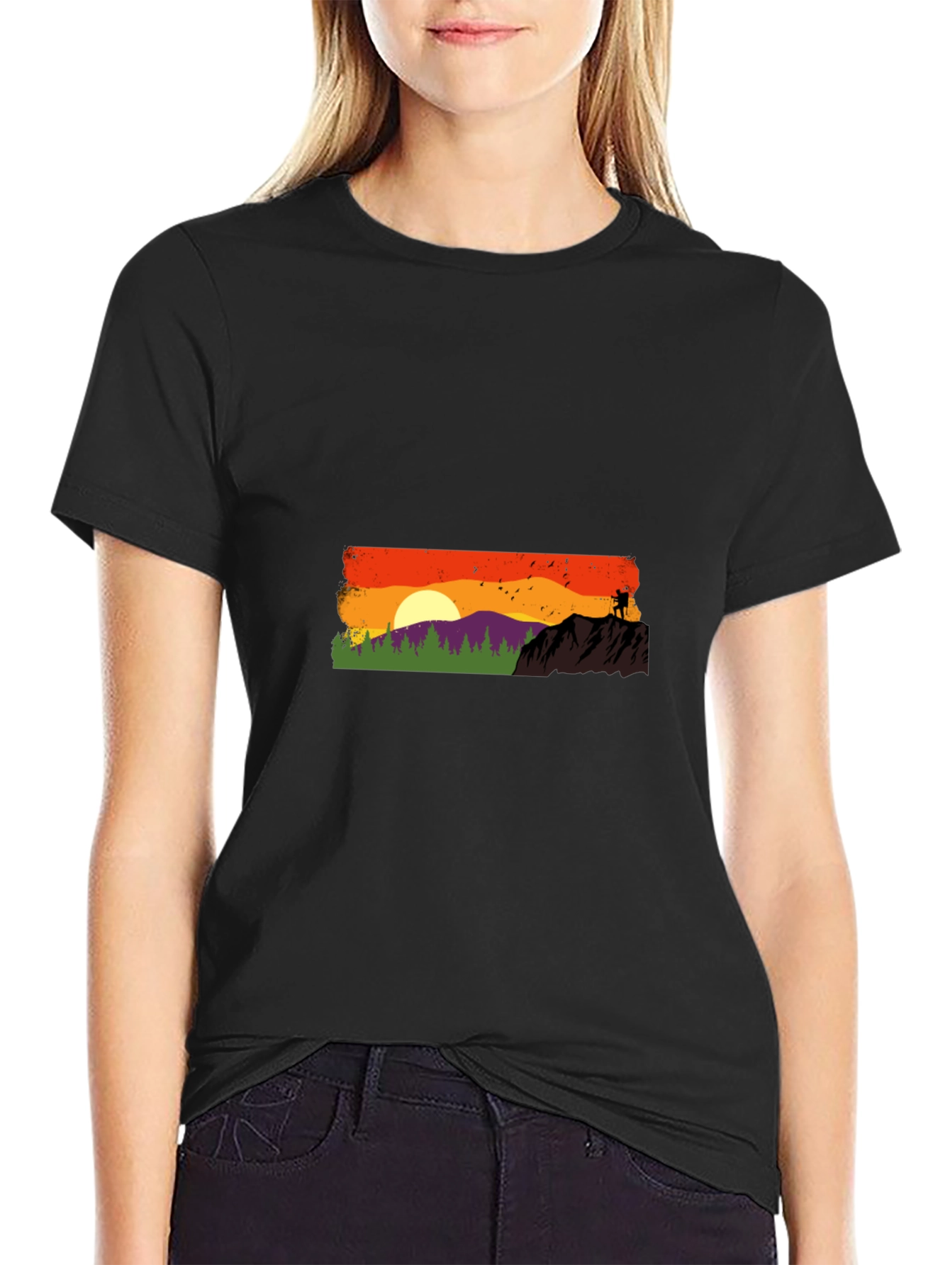 Sunset Hike Graphic Tee - Adventure Awaits!