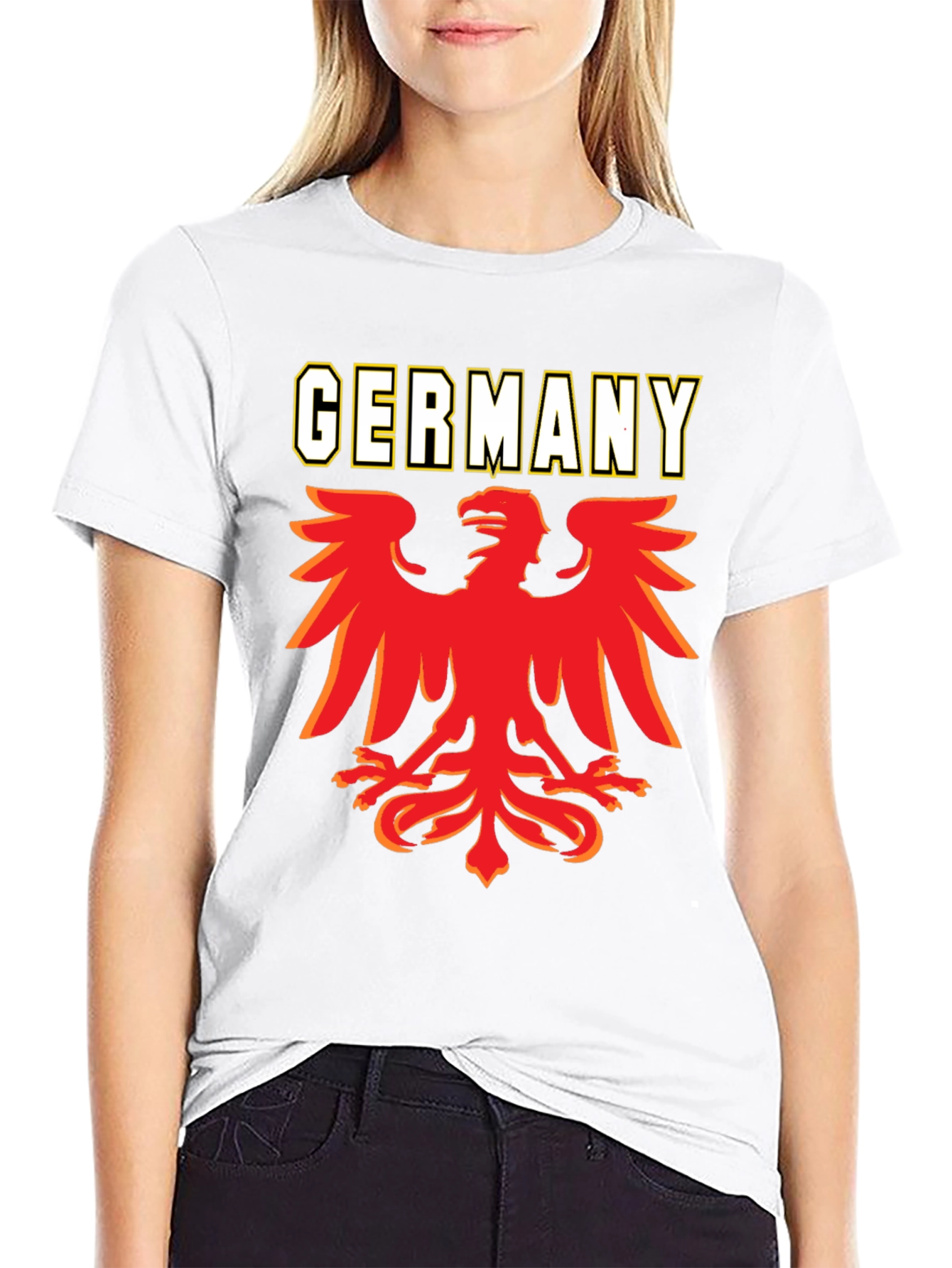 Germany Eagle Graphic T-Shirt - Black