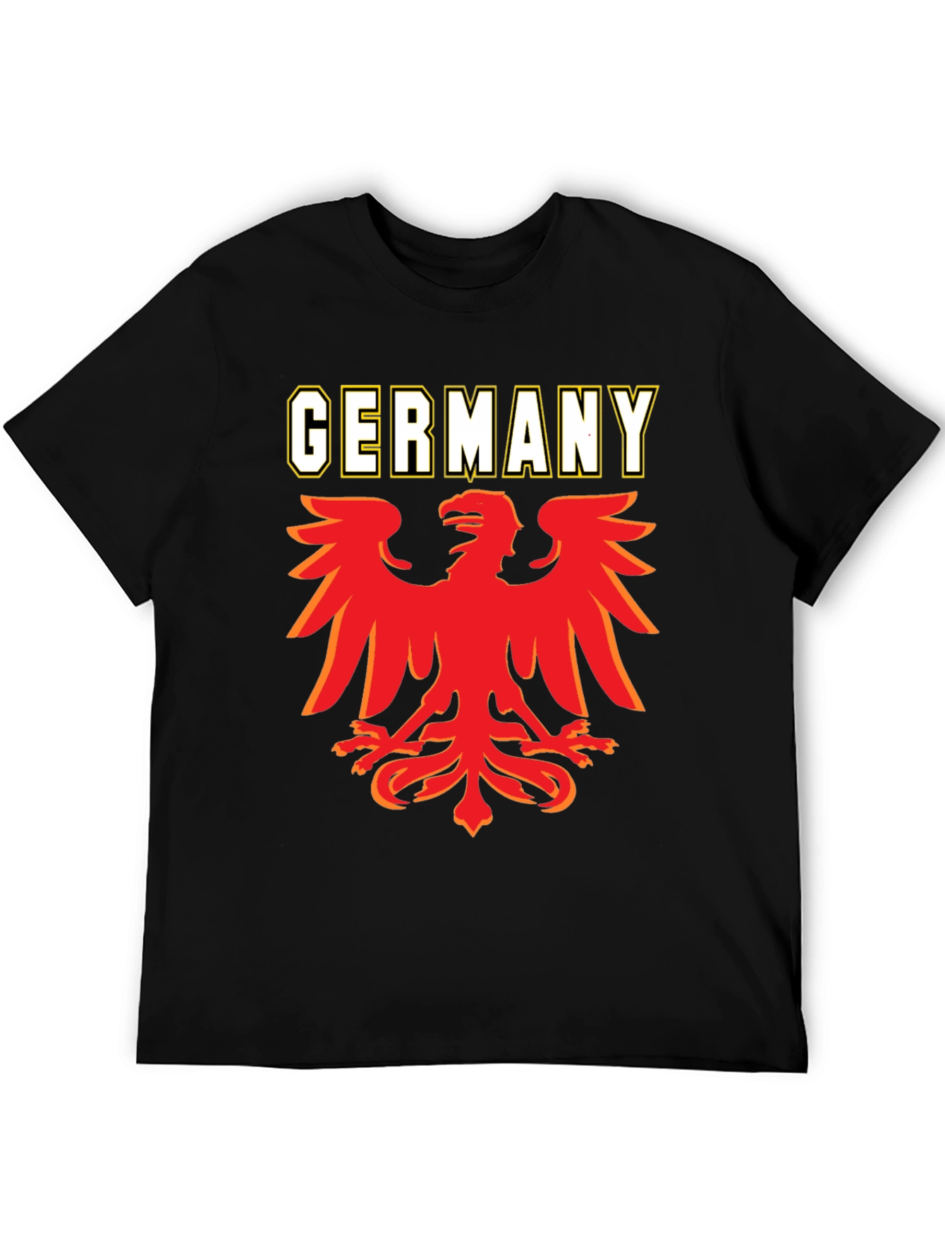 Germany Eagle Graphic T-Shirt - Black