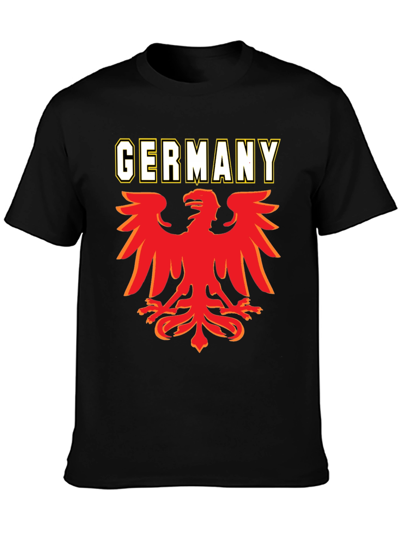 Germany Eagle Graphic T-Shirt - Black