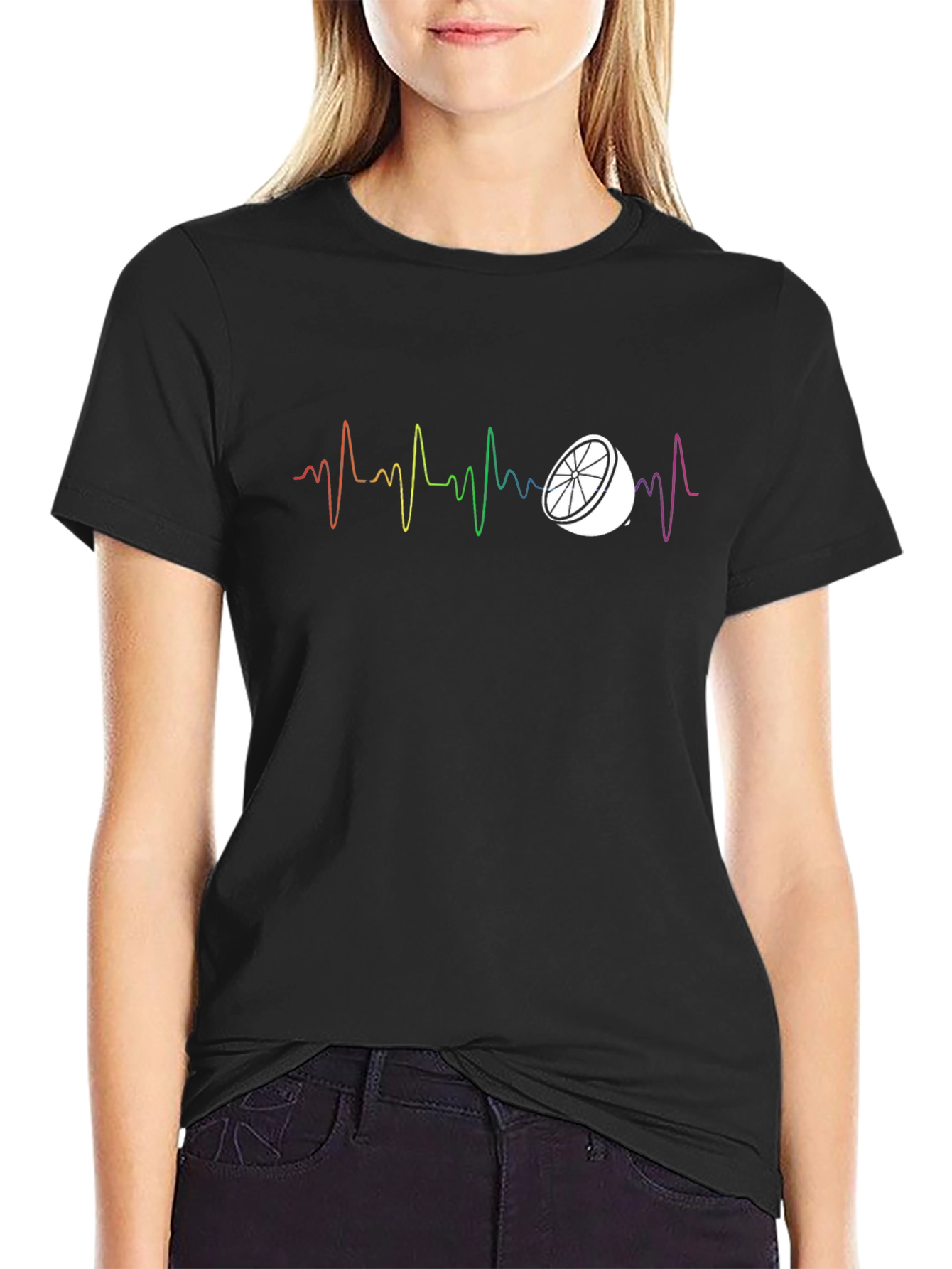Lemon Heartbeat Graphic Tee - Stylish & Unique