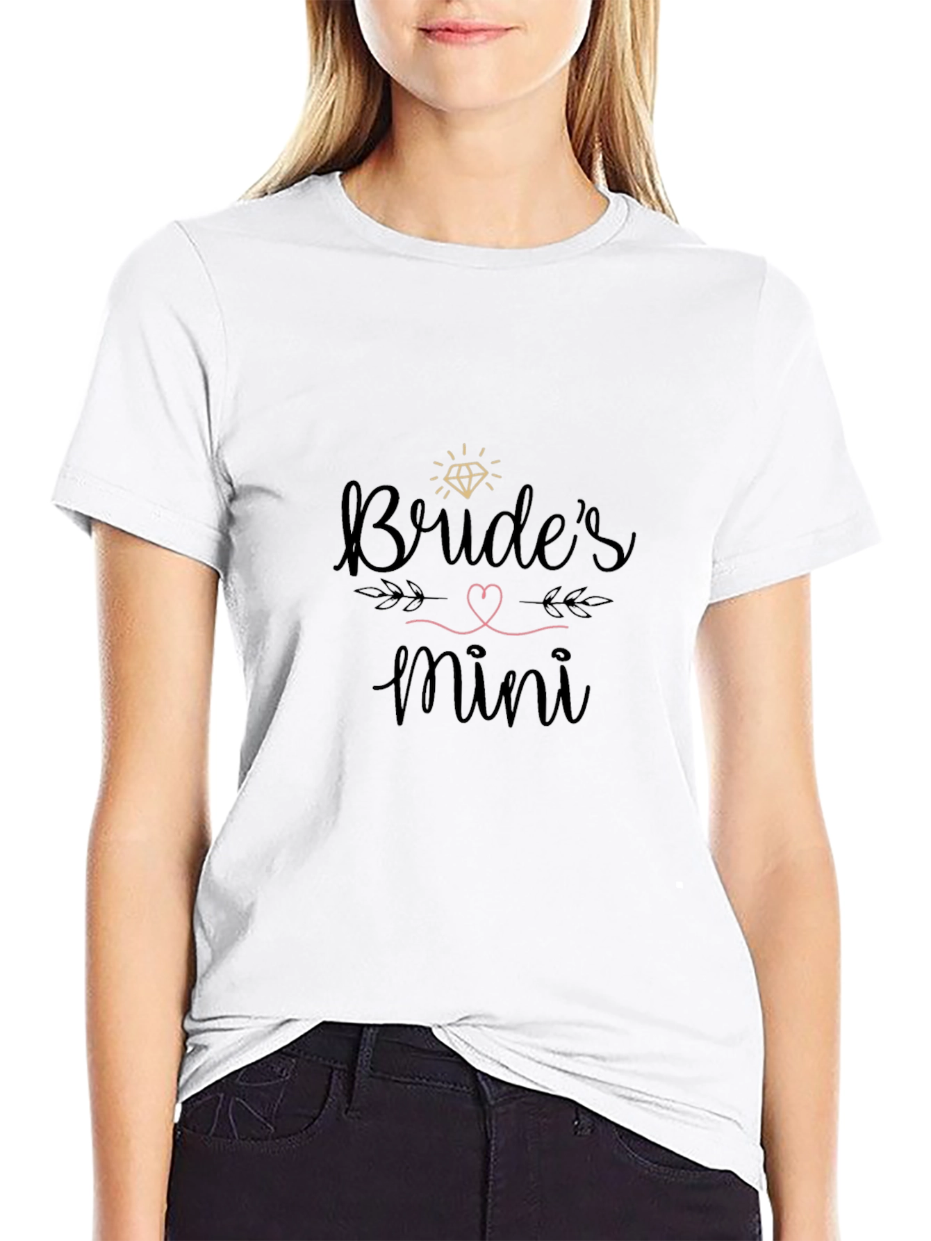 Brides Mini Crew Neck Tee - Black