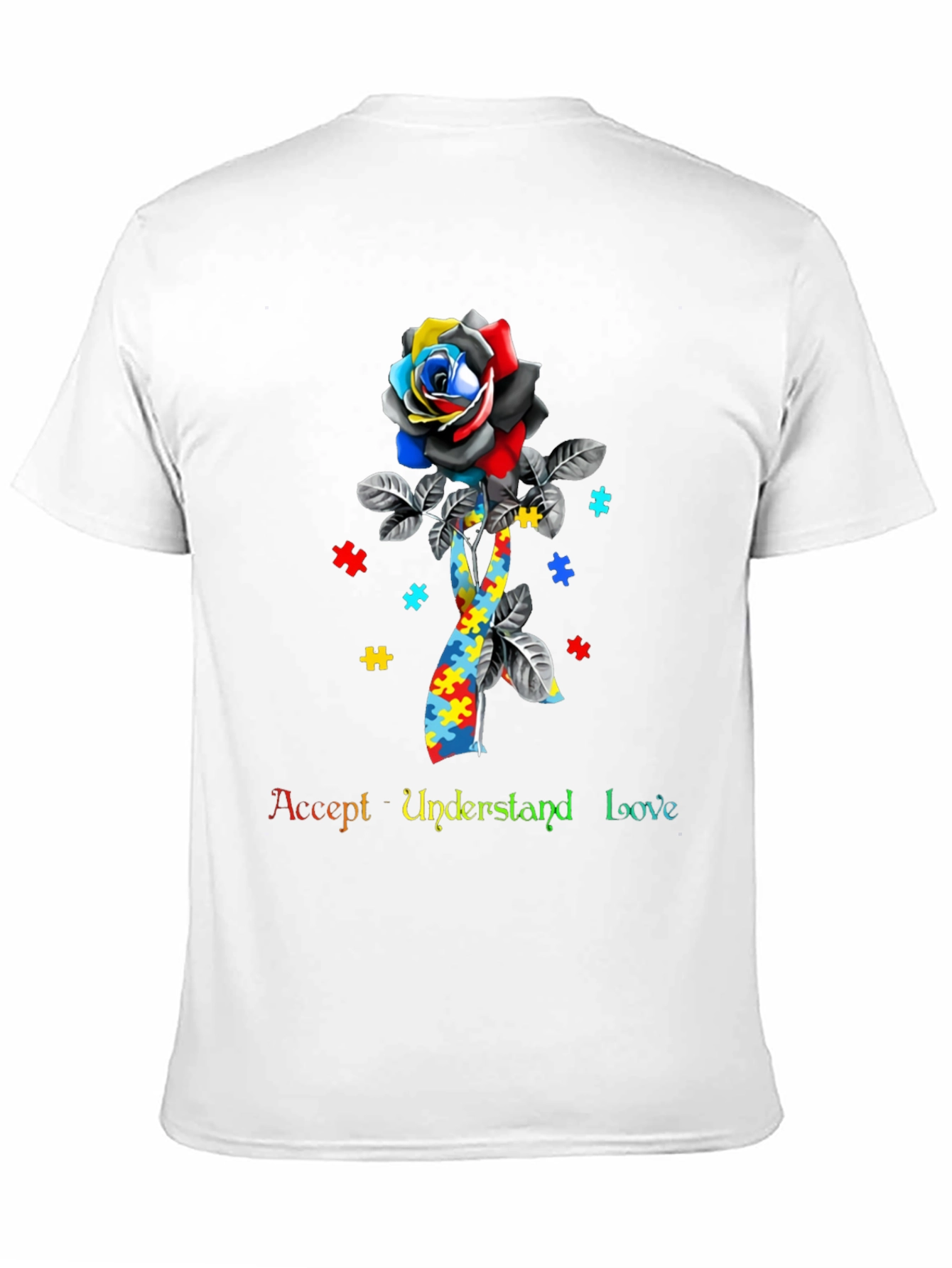 Autism Awareness Rose T-Shirt