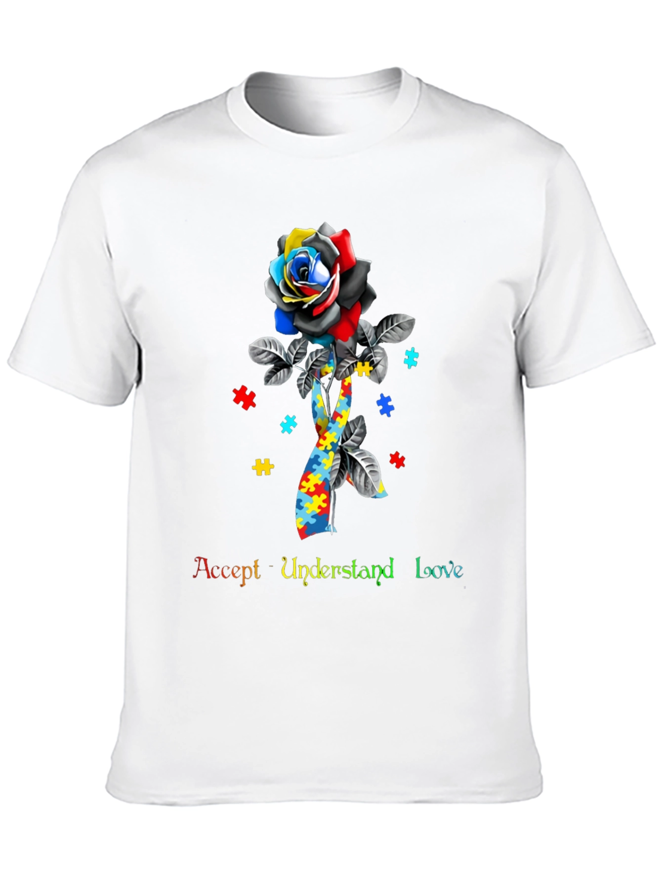 Autism Awareness Rose T-Shirt