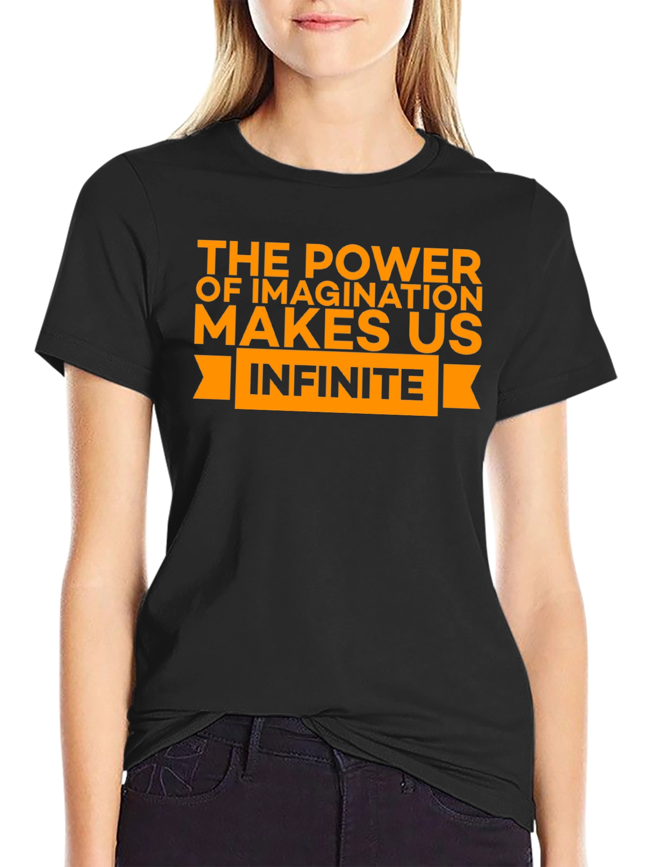 Infinite Imagination Black Graphic Tee