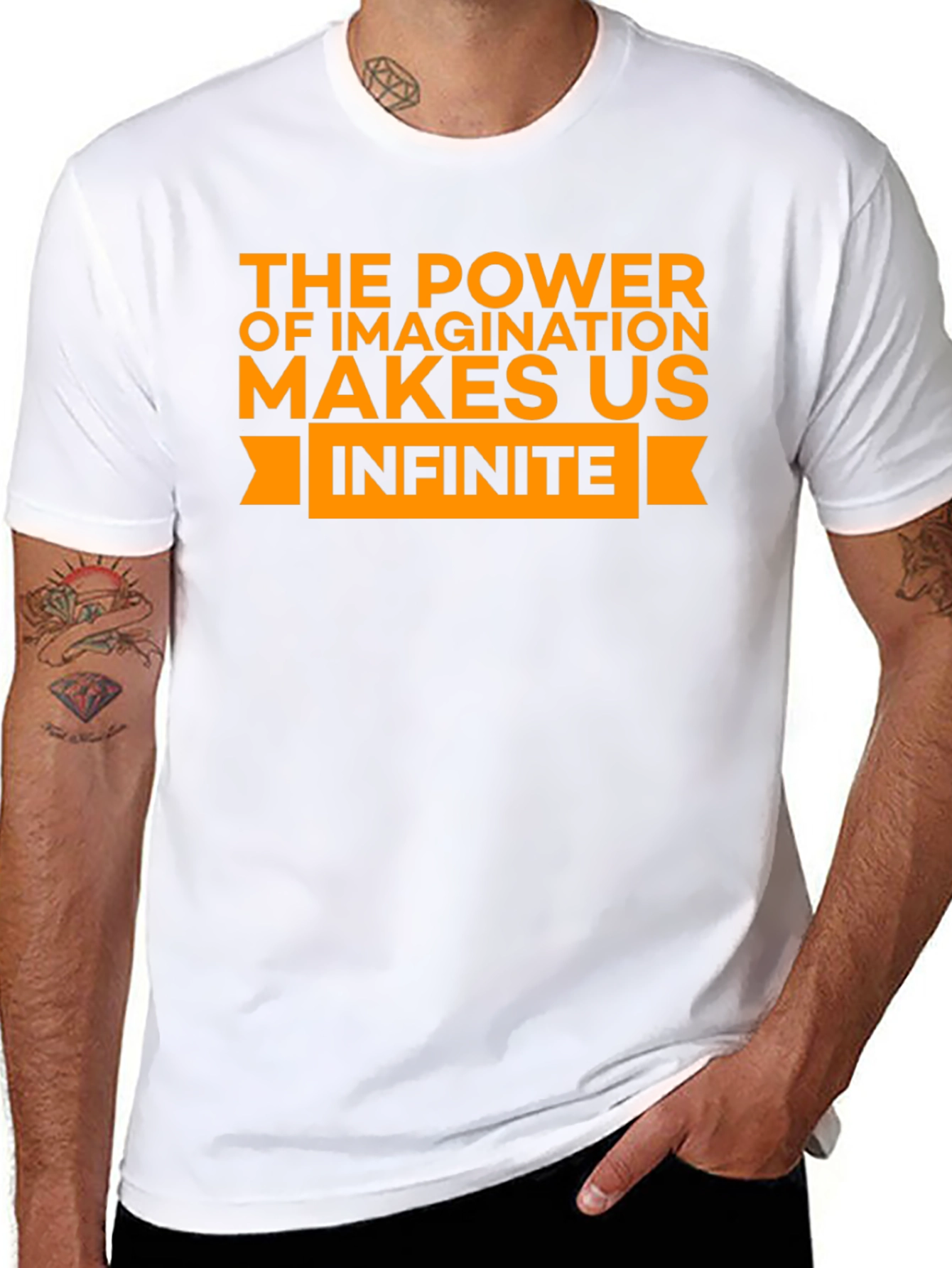 Infinite Imagination Black Graphic Tee