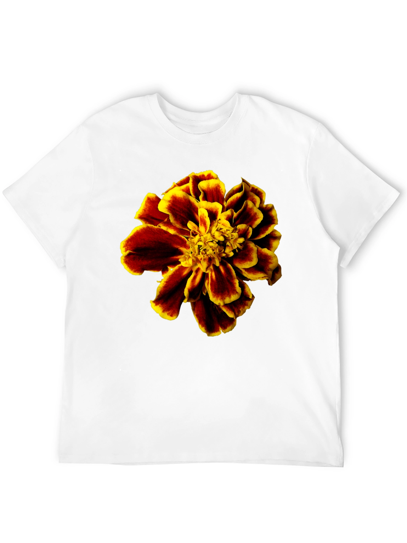 Floral Print T-Shirt - Bold Flower Design