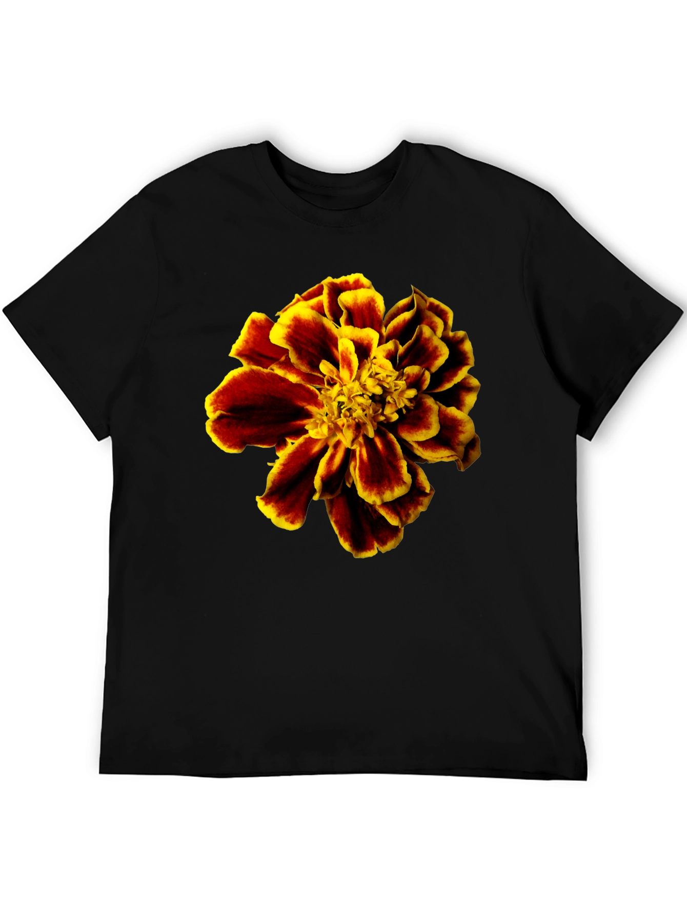 Floral Print T-Shirt - Bold Flower Design