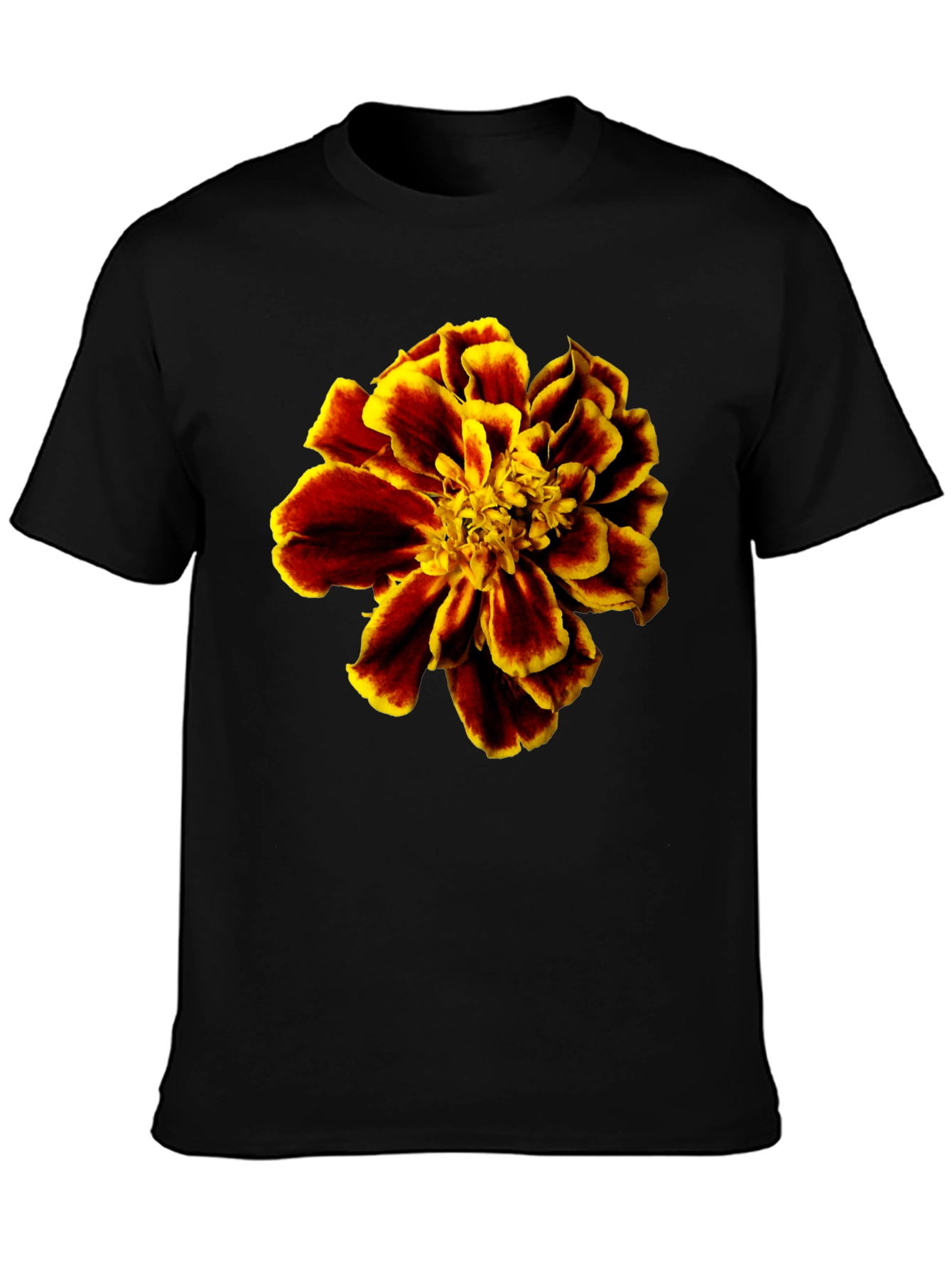 Floral Print T-Shirt - Bold Flower Design