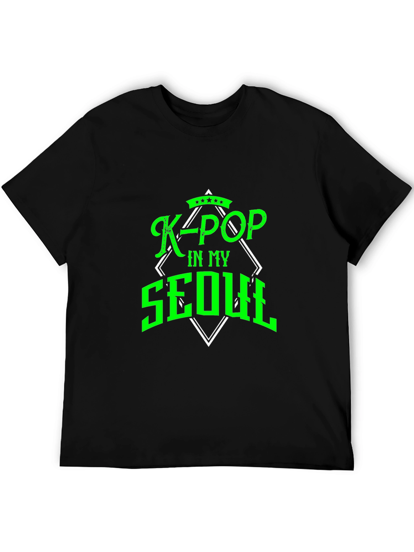 K-POP In My Seoul Black T-Shirt