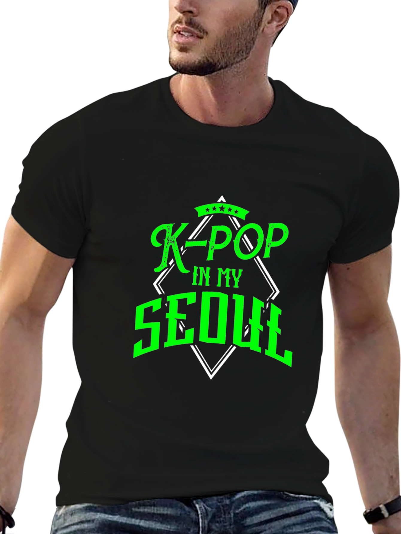K-POP In My Seoul Black T-Shirt