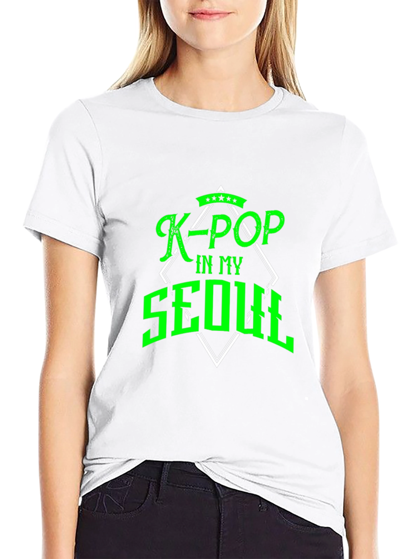 K-POP In My Seoul Black T-Shirt