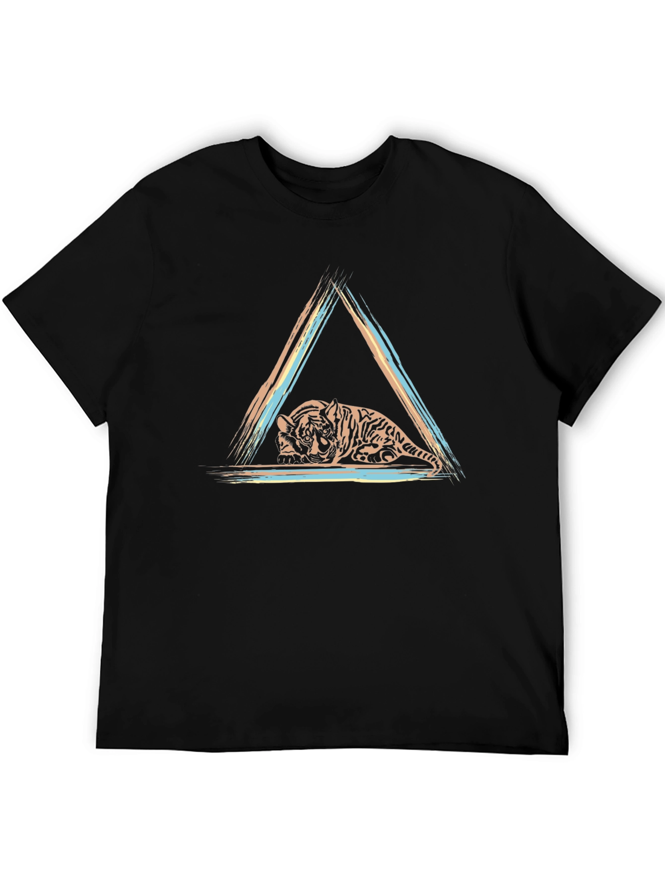 Tiger Graphic Tee - Black Short Sleeve T-Shirt