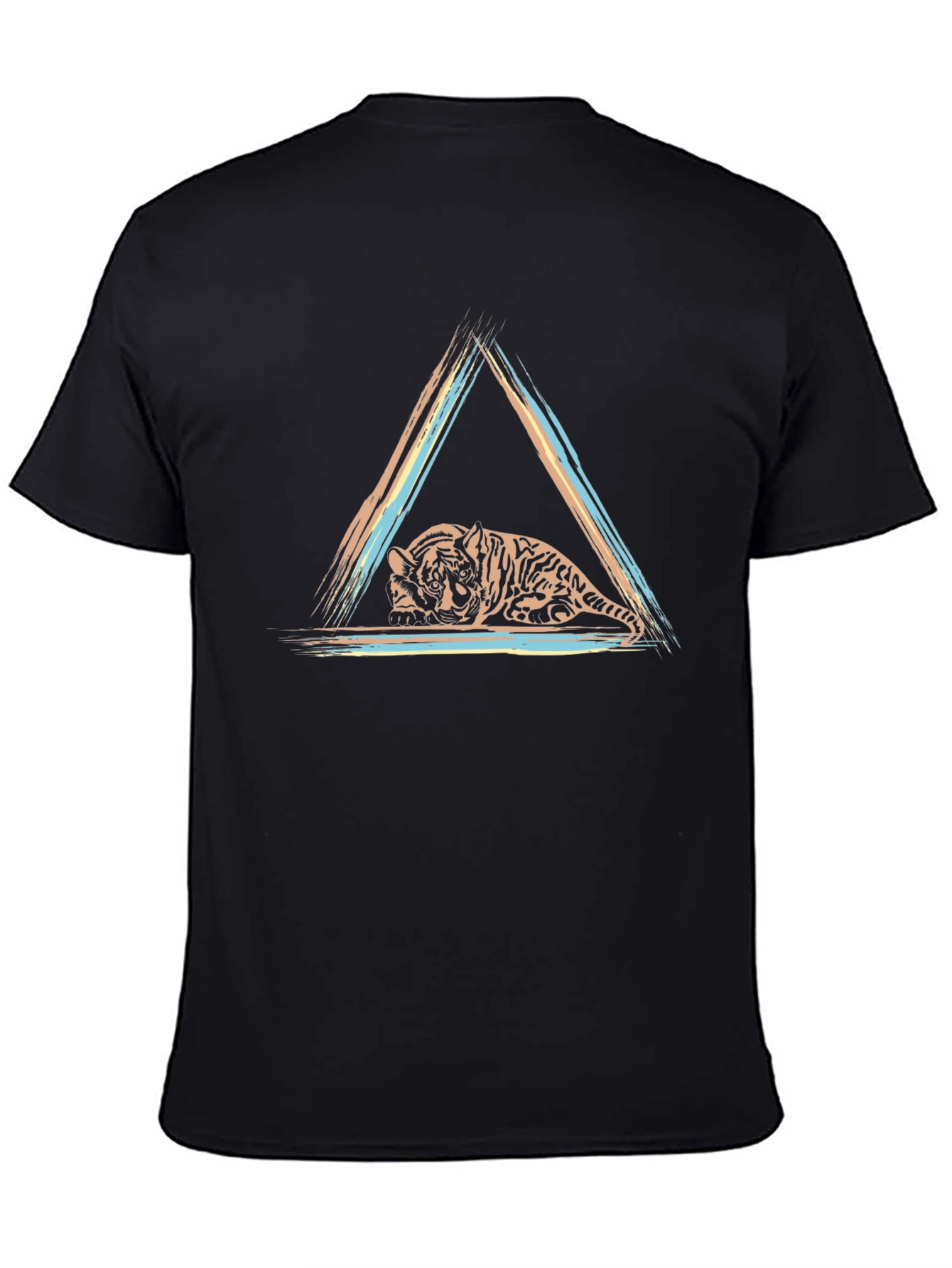 Tiger Graphic Tee - Black Short Sleeve T-Shirt