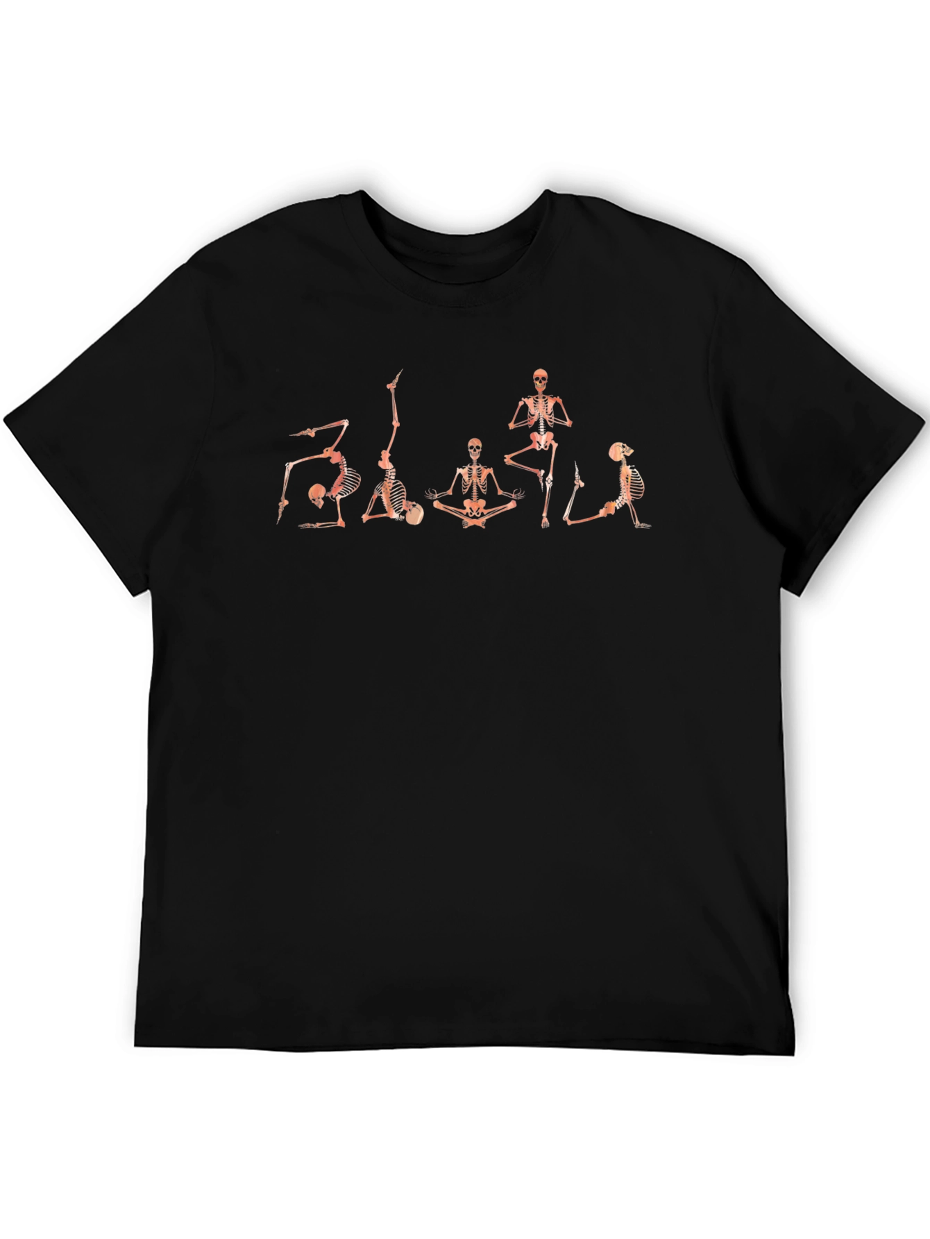 Yoga Skeleton Graphic Tee - Mens Black T-Shirt