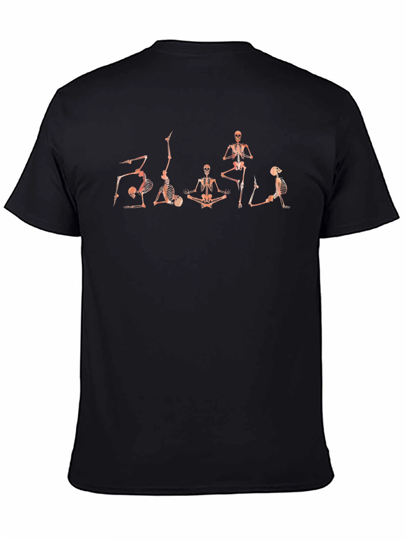 Yoga Skeleton Graphic Tee - Mens Black T-Shirt