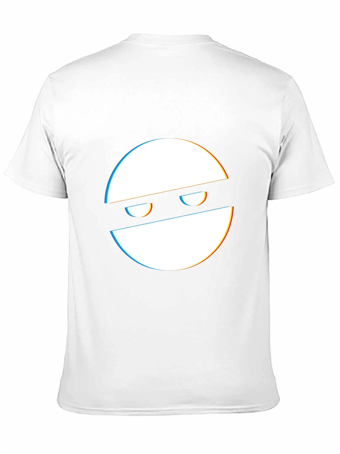 Glitch Mask Tee - Modern Graphic Black T-Shirt