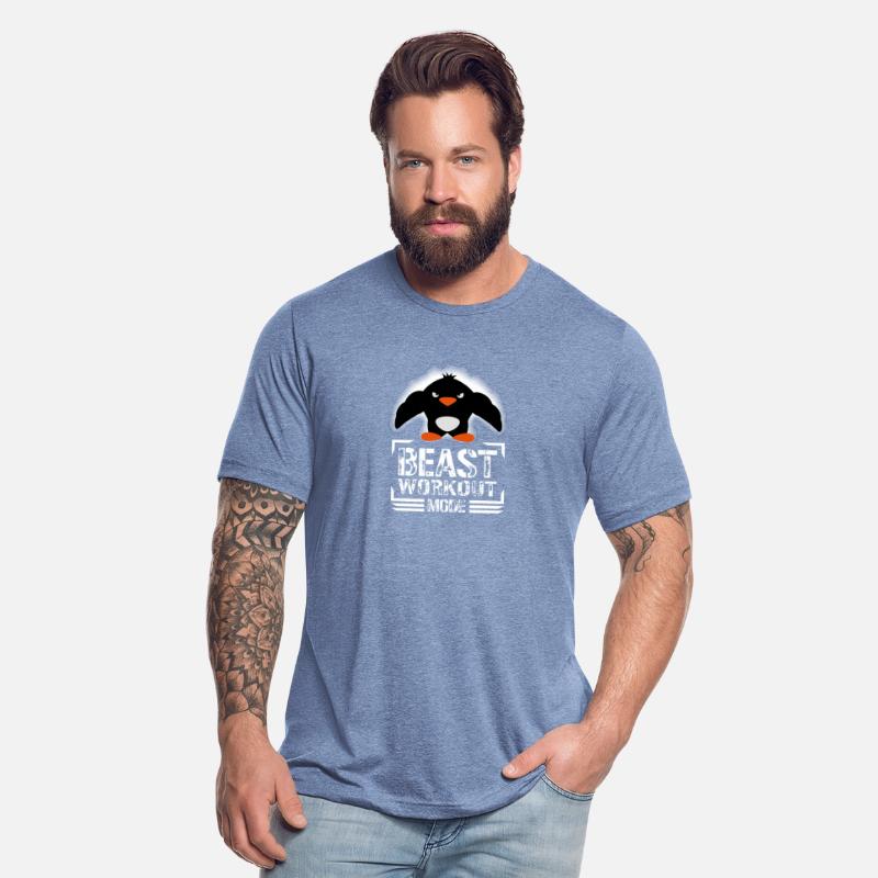 Penguin Biceps Beast Workout Mode Cool Bodybuilder