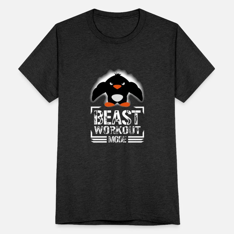 Penguin Biceps Beast Workout Mode Cool Bodybuilder
