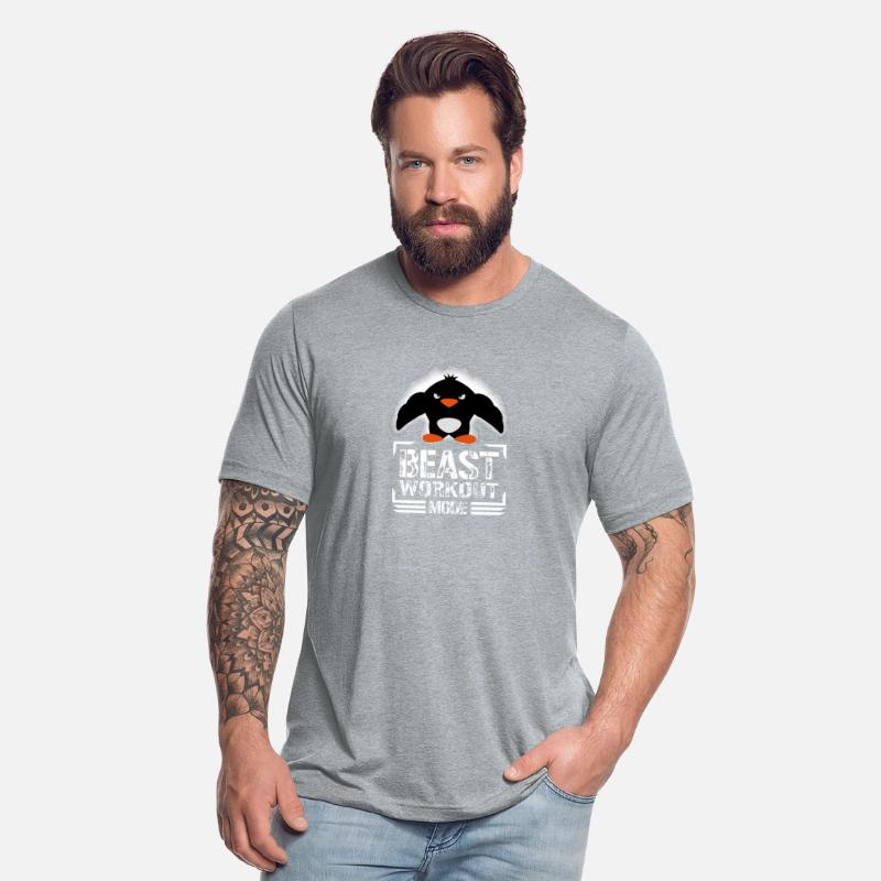Penguin Biceps Beast Workout Mode Cool Bodybuilder
