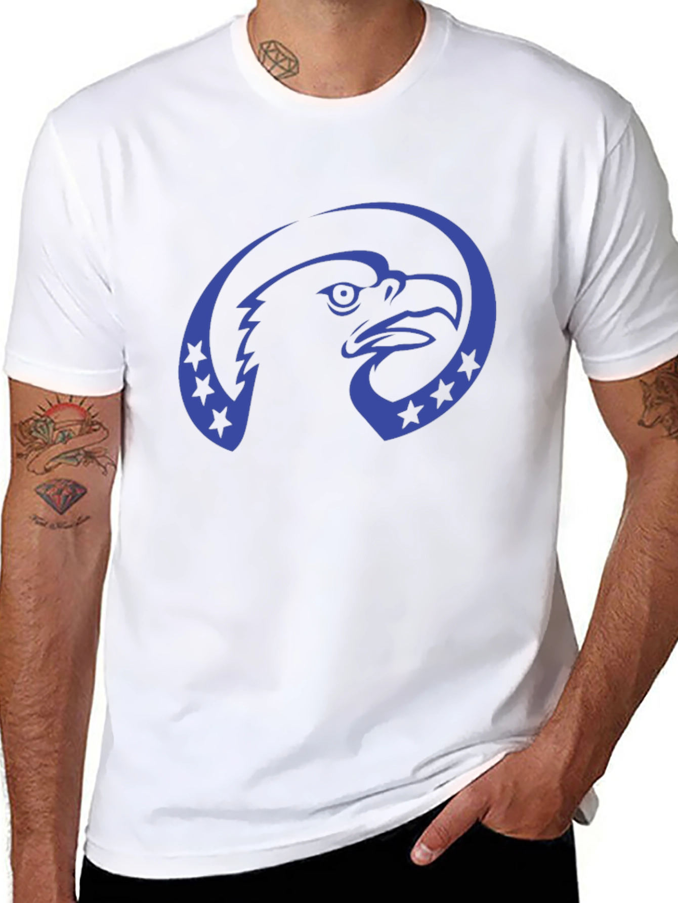 Eagle Graphic Tee - Patriotic USA Design