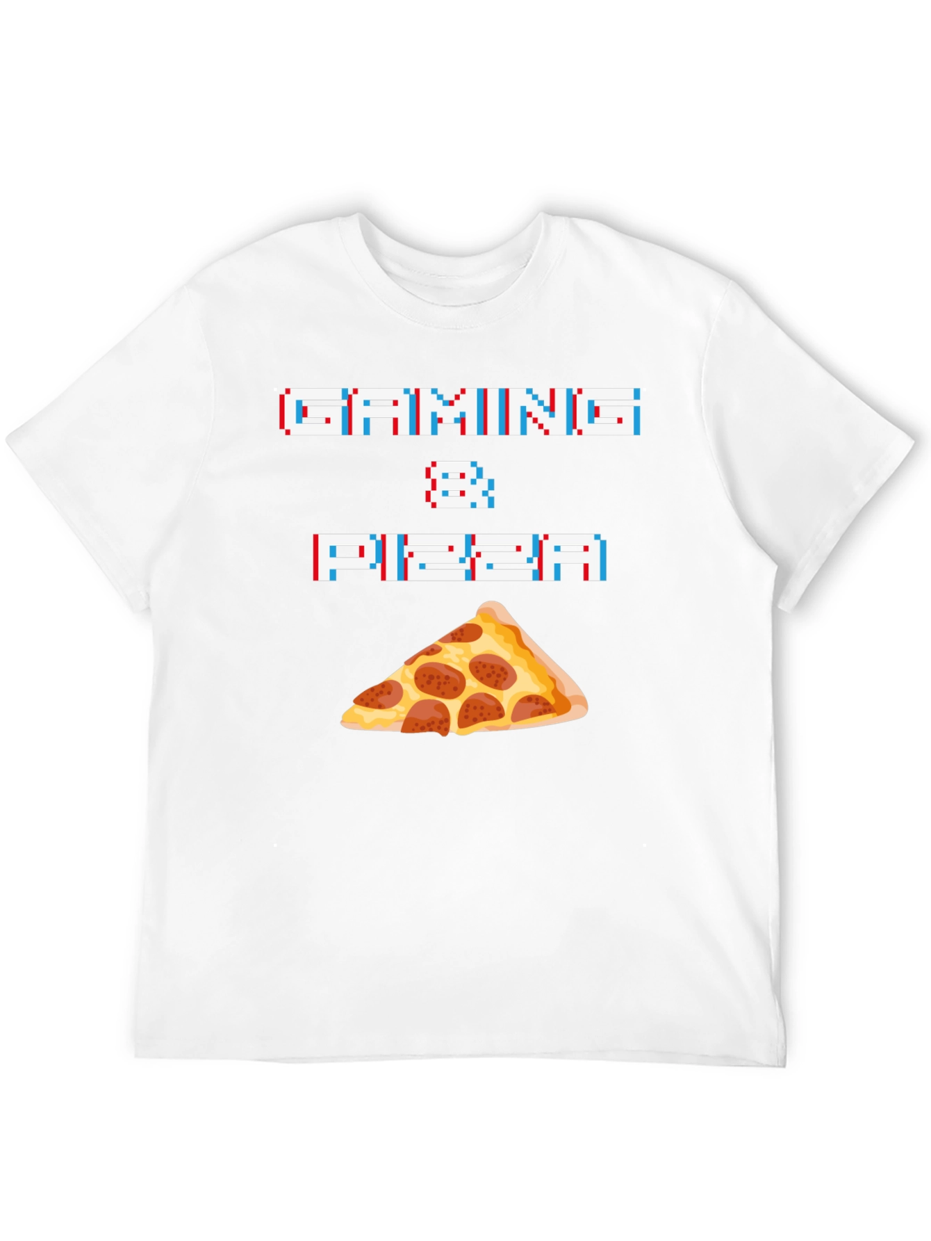 Gaming & Pizza Graphic T-Shirt - Gamer Foodie Tee