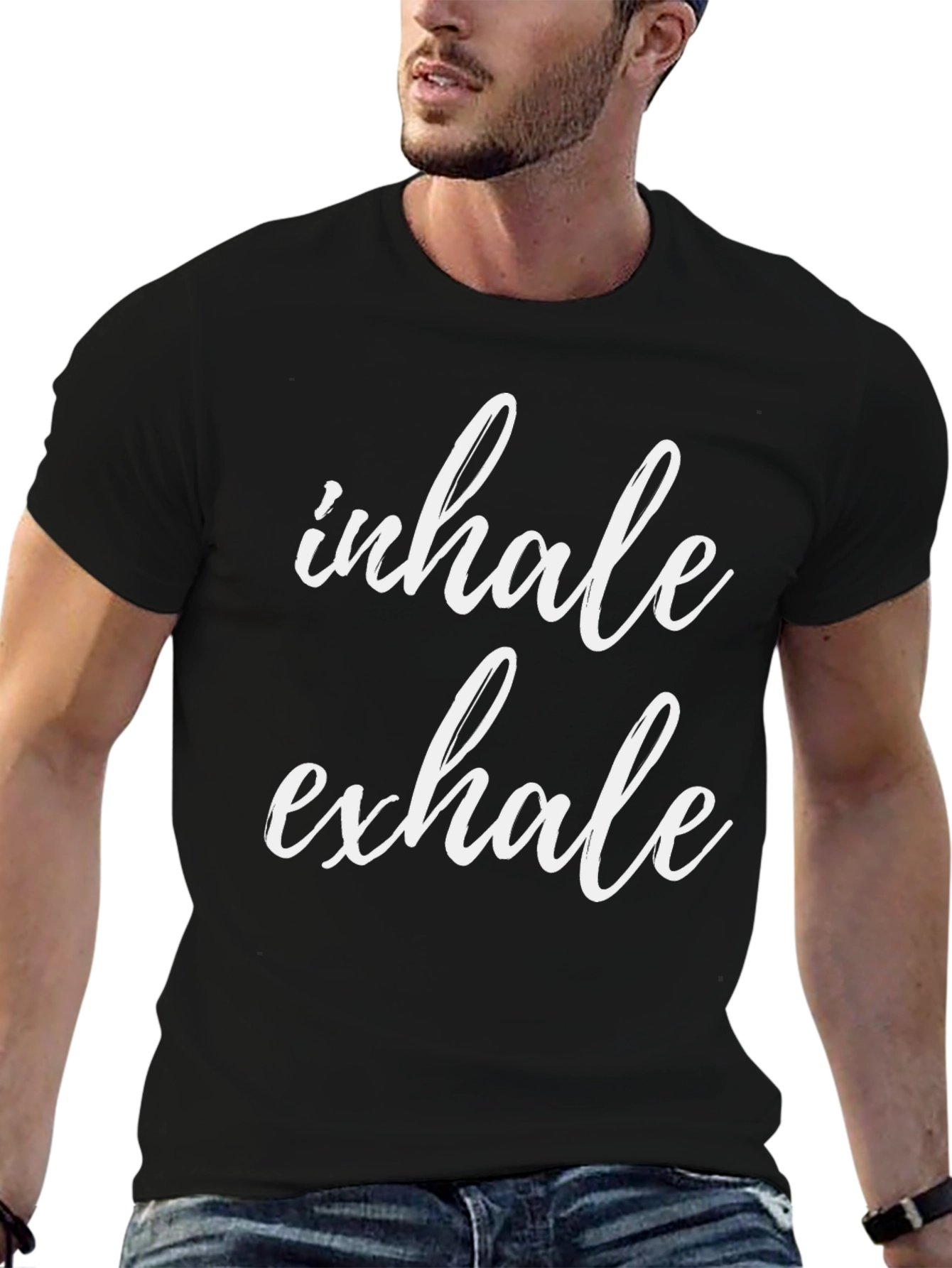 Inhale Exhale Graphic T-Shirt - Relaxed Fit
