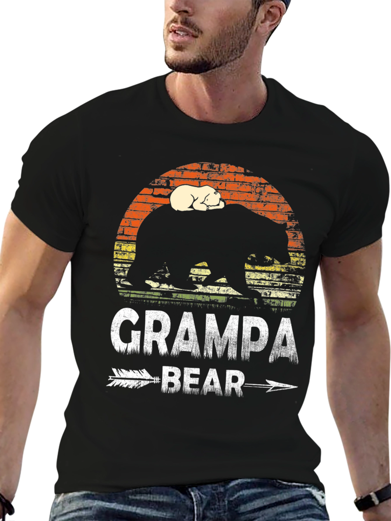 Grampa Bear T-Shirt - Cute Fathers Day Gift